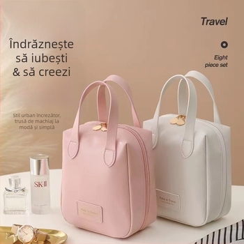 Geantă de cosmetică pentru femei, în formă de scoică, nou în 2024, portabilă, cu capacitate mare pentru călătorii și depozitare de produse cosmetice