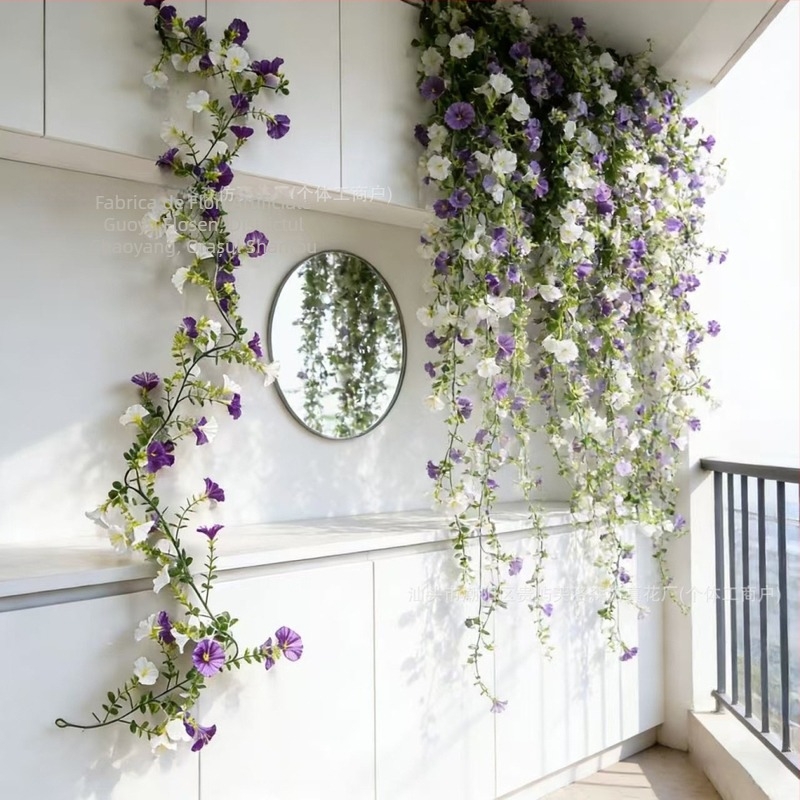 Liana Morning Glory artificială pentru decor interior și exterior