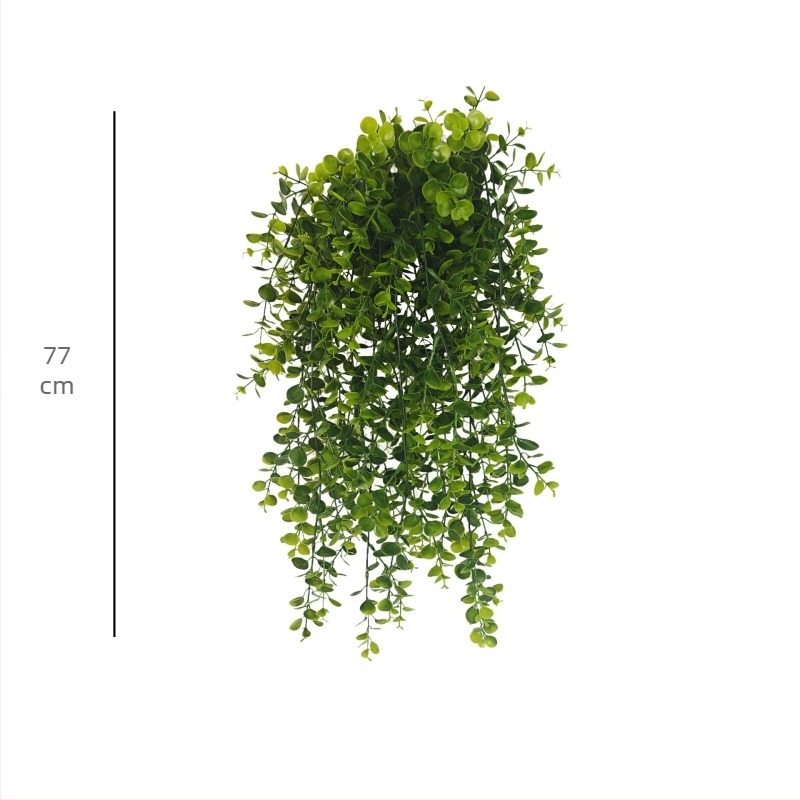 Viță artificială de eucalipt cu frunze, pentru interior, decor verde de perete agățat