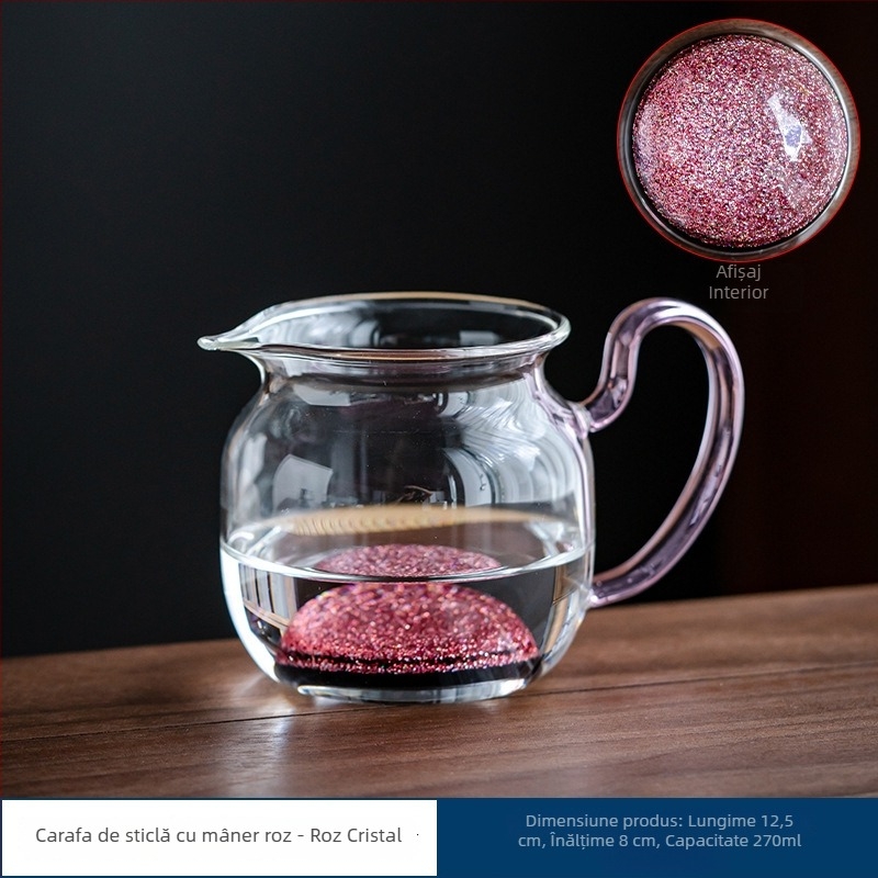 Ceașcă Gongdao din sticlă cu cer senin, colorată, groasă și rezistentă la căldură, distribuitor de ceai, stil japonez.