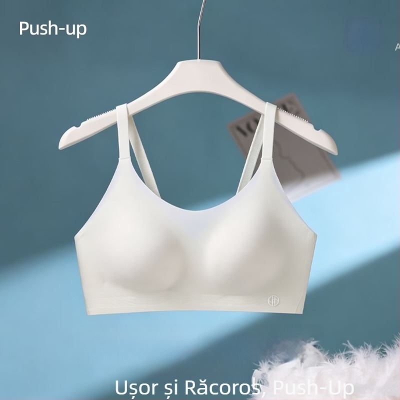 Noul sutien de susținere pentru femei, cupe perforate pentru sâni mici, fără cusături, reglabil, sutien invizibil în stil foundation F16