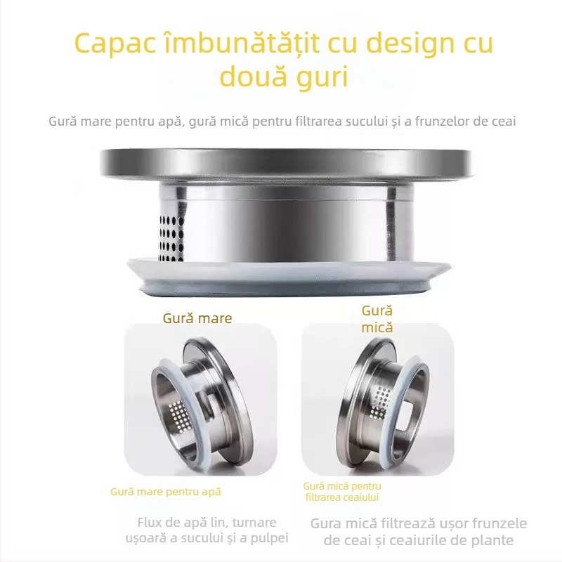 Ceainic din sticlă borosilicată rezistentă la temperaturi înalte, pentru uz casnic, potrivit pentru foc deschis, cu capacitate mare pentru infuzarea ceaiului și apă rece