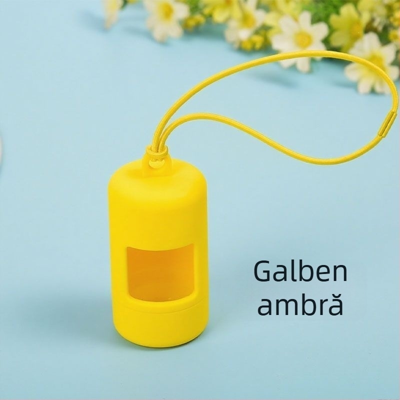 Scooper portabil pentru fecale de câini, compact și multifuncțional, cu opțiuni de culoare pentru plimbări.