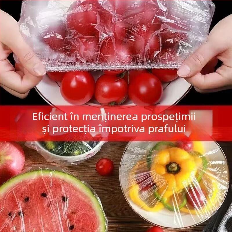 Set de capace pentru boluri cu folie alimentară, montat pe perete, pentru sigilarea și conservarea alimentelor