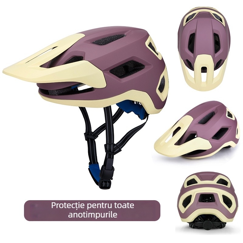 Cască pentru bicicletă de munte, cască de siguranță pentru ciclism off-road, design integrat margine-la-margine, culori și logo personalizabile