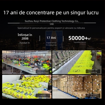 Geacă impermeabilă reflectorizantă, toamna–iarna, în conformitate cu standardul UE, pentru intervenții rutiere