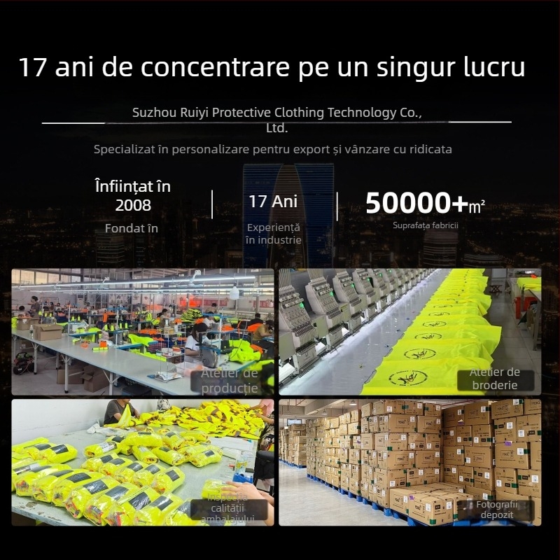 Geacă impermeabilă reflectorizantă, toamna–iarna, în conformitate cu standardul UE, pentru intervenții rutiere