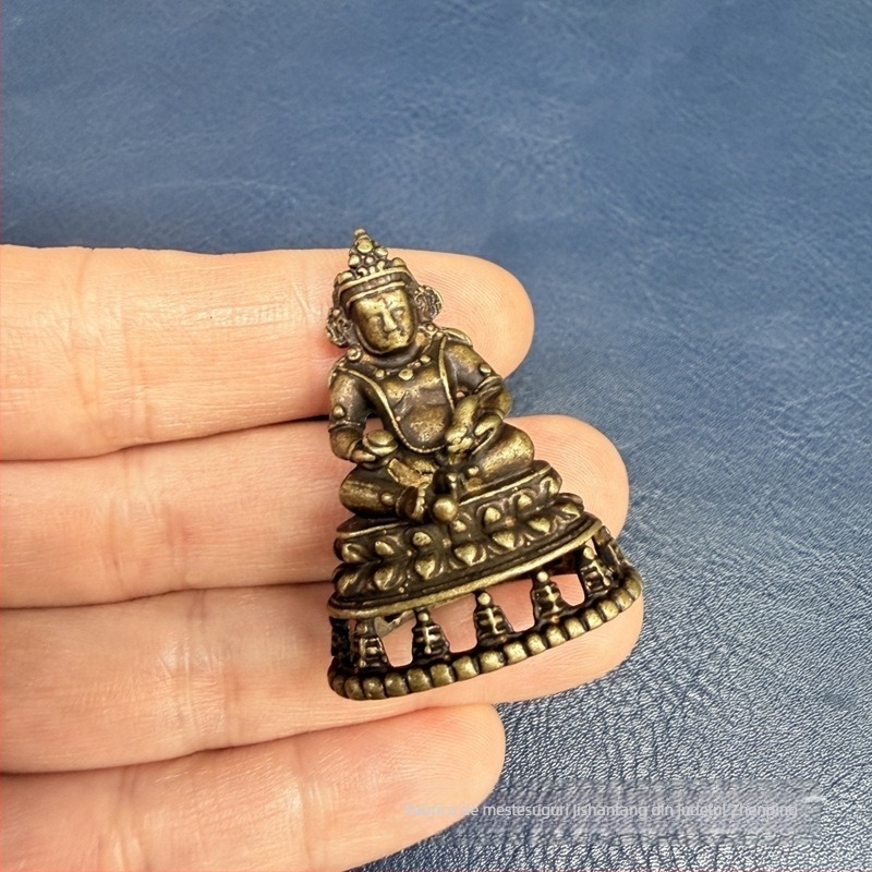 Statuetă tibetană Buddha din alamă – ornament mic