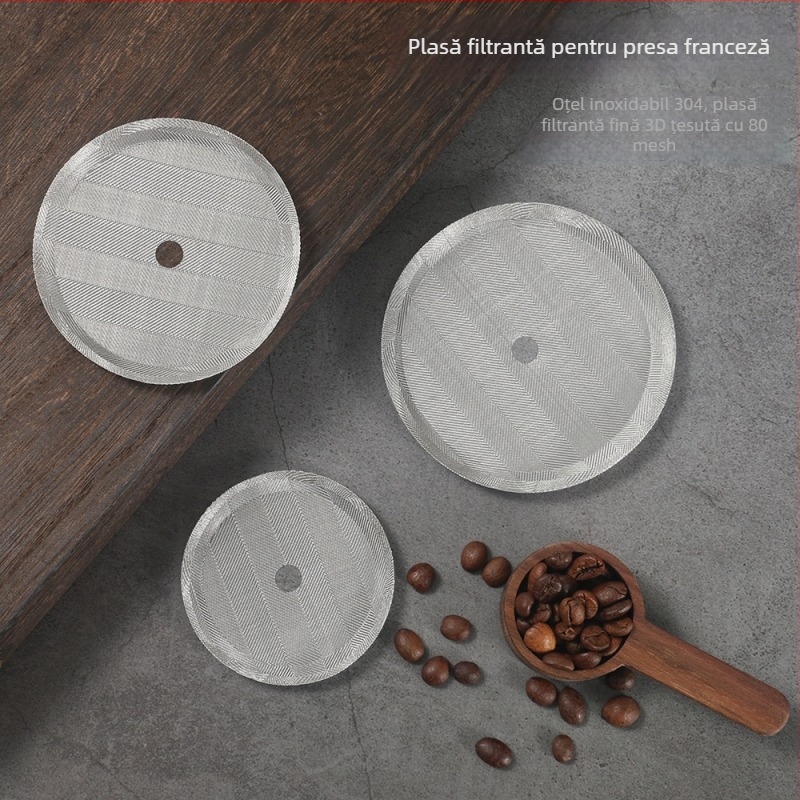 Set filtru din oțel inoxidabil 304, cu densitate înaltă, pentru presă de cafea și ceai