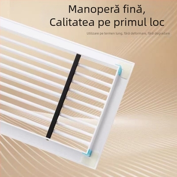 Extensie a gurii de aer pentru climatizare centrală, grilă liniară cu lame, încastrată, design minimalist, retur de aer ABS