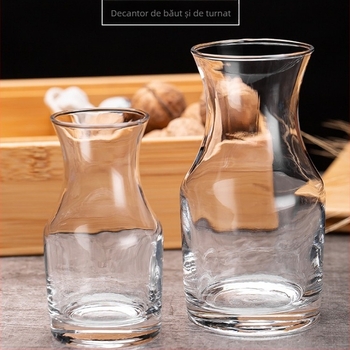 Decantor din sticlă pentru băuturi spirtoase cu logo personalizabil