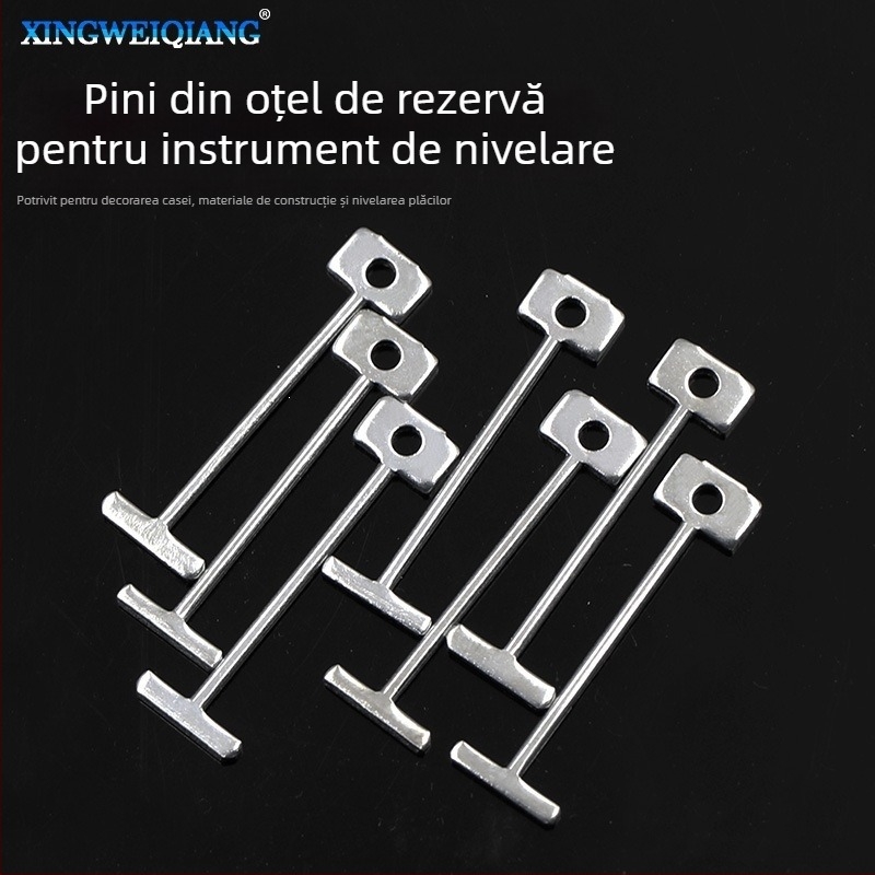 Unealtă de nivelare a plăcilor cu ac din oțel și ac galvanizat în formă de I, accesorii pentru poziționarea plăcilor