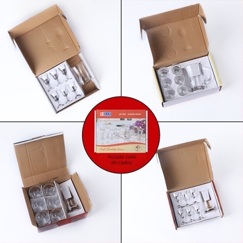 Set cadou de pahare din sticlă pentru băuturi spirtoase — pahare înalte, cu formă de glonț