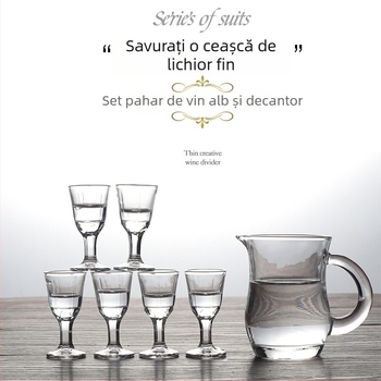 Set cadou de pahare din sticlă pentru băuturi spirtoase — pahare înalte, cu formă de glonț