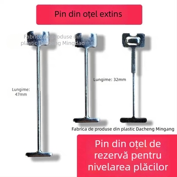Nivelator pentru plăci ceramice nou cu ace de oțel prelungite pentru poziționarea plăcilor de marmură pe pereți exteriori și menținerea rosturilor