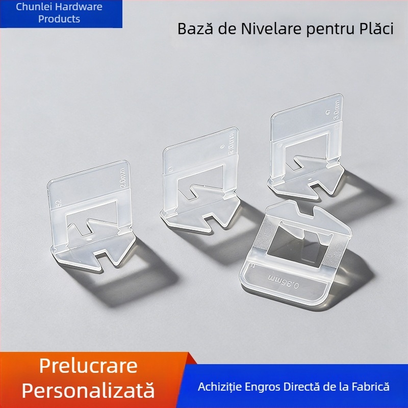 Bază personalizată de nivelare a plăcilor, cu card din plastic, pentru montarea plăcilor și reglarea rosturilor