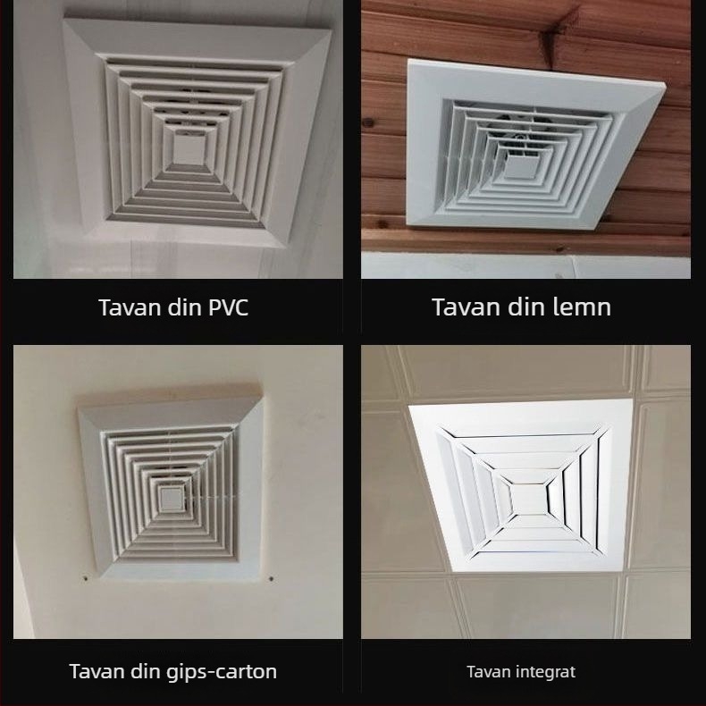 Northern Fir DDPQS01070 Ventilator de evacuare pentru tavan, baie și bucătărie, silențios și puternic