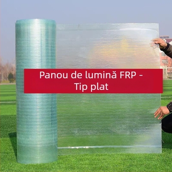 Panou FRP translucid pentru iluminat, panou din fibră de sticlă rezistent la acizi și baze, panou transparent, anticoroziune și durabil, lățimi 1,0/1,2/1,5 m