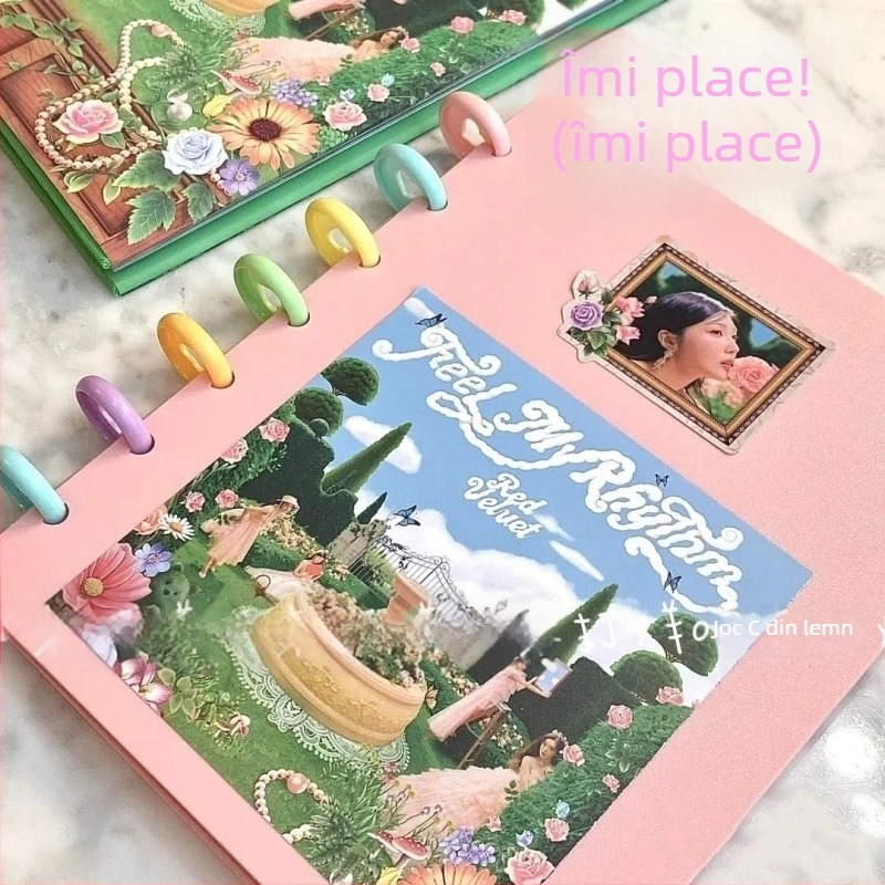 RINGNOTE Album idol cu carduri Polaroid de 3 inch – album foto cu pagini detașabile pentru colecționari fani