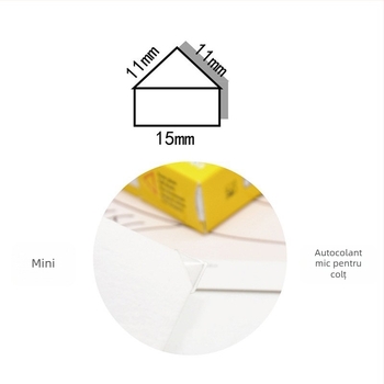 Autocolante triunghiulare transparente pentru colțuri de fotografii – album DIY creativ pentru fotografii vechi, cutie cu 250 autocolante