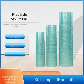 Panouri FRP translucide pentru iluminat, plăci din fibră de sticlă rezistente la acizi și alcalii, panouri transparente, adăposturi de ploaie din plastic, panouri durabile anticoroziune