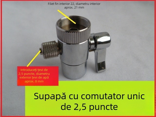Ventil de tăiere unic pentru purificator de apă, distribuitor de apă de birou, robinet de comutare