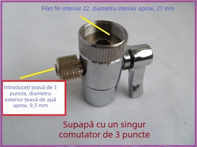 Ventil de tăiere unic pentru purificator de apă, distribuitor de apă de birou, robinet de comutare
