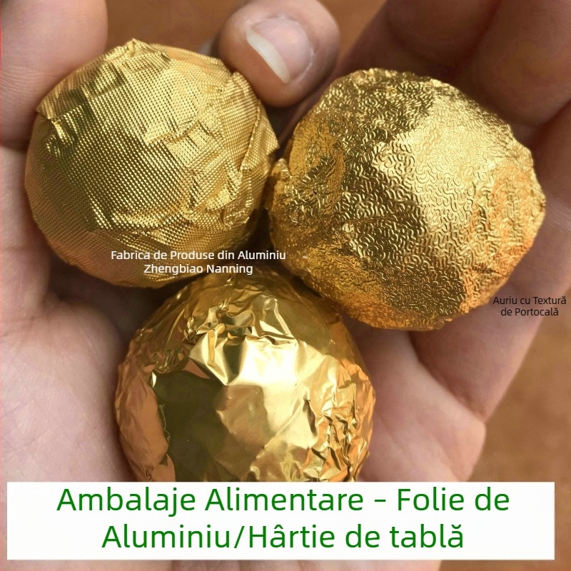 Ambalaj alimentar din folie de aur / folie de aluminiu pentru bomboane cu susan, ceai Pu'er cu ciocolată, ceai Pu'er cu portocale și Pu'er tuocha