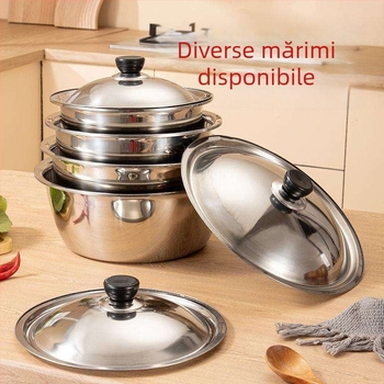 Capac universal rotund pentru oale, grosime extra, potrivit pentru oale mici și mari