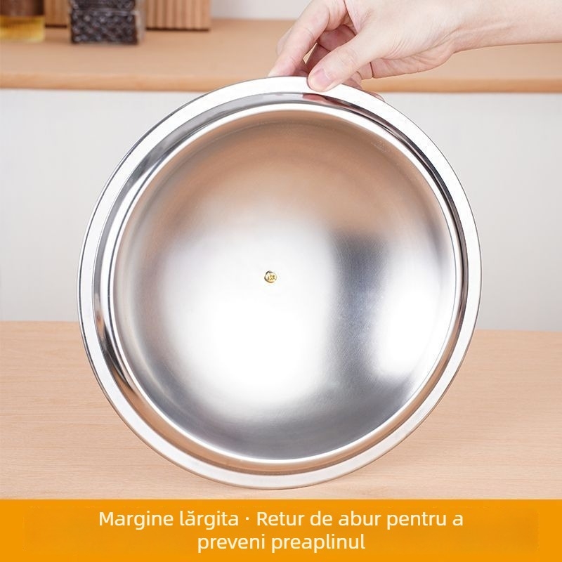 Capac universal rotund pentru oale, grosime extra, potrivit pentru oale mici și mari