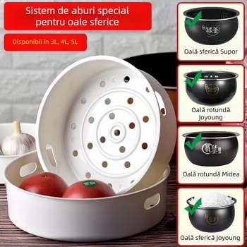 Ball Pot liner interior pentru oală de orez cu coș universal de abur, grilă de abur PP, de calitate alimentară