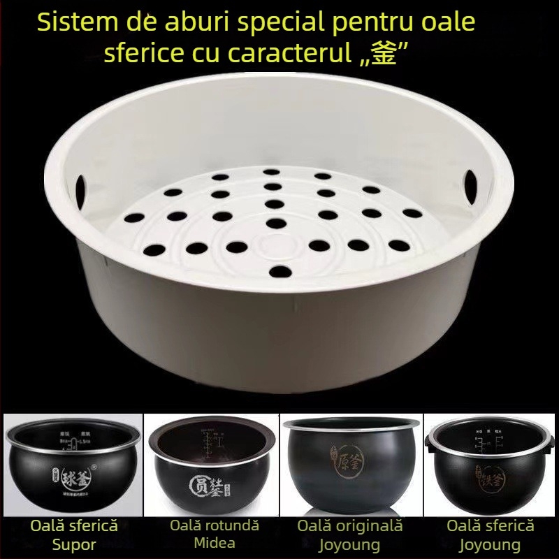 Ball Pot liner interior pentru oală de orez cu coș universal de abur, grilă de abur PP, de calitate alimentară