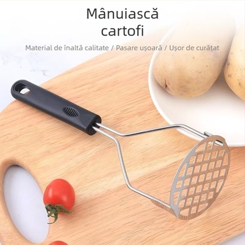 Zdrobitor de cartofi din oțel inoxidabil utilitar manual pentru bucătărie