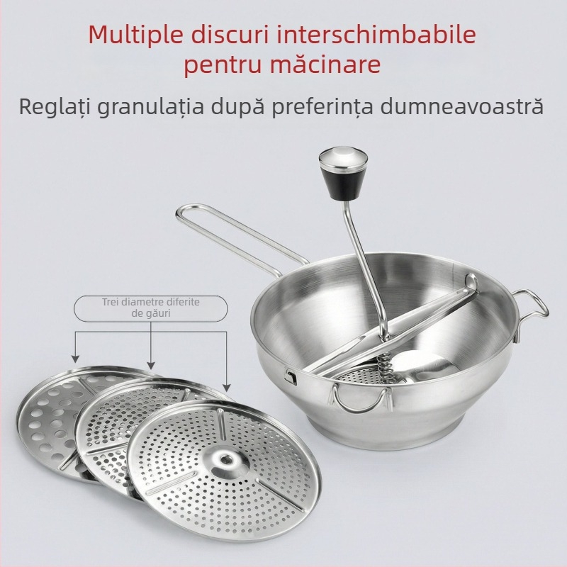 Rantu zdrobitor manual pentru legume din oțel inoxidabil