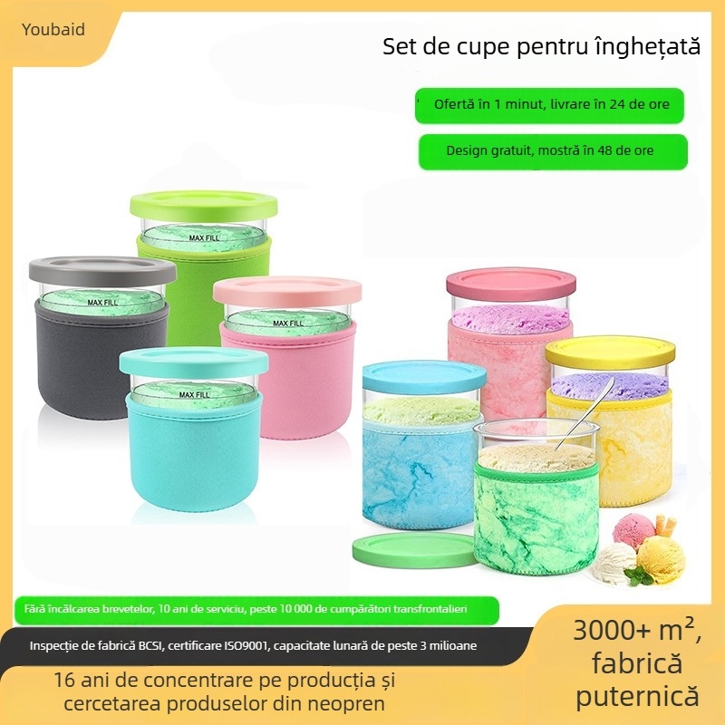 Manșon neopren izolat de 24oz pentru cană de cafea și înghețată - Ninja Cup