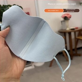 Mască călduroasă pentru copii cu căptușeală de velur, rezistentă la vânt, respirabilă, protecție UV pentru ochi, pentru băieți și fete 2–12 ani