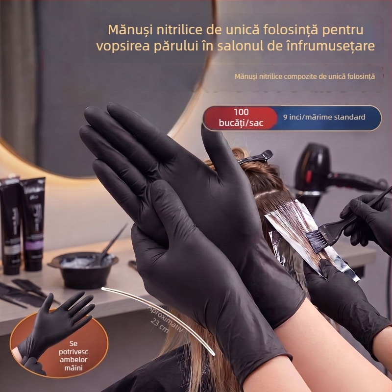 Mănuși de unică folosință din PVC impermeabile, pentru saloane de înfrumusețare, masaj la picioare și masaj al corpului cu ulei