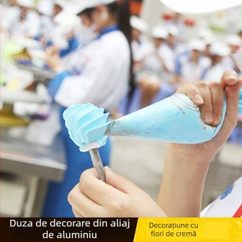 Instrument de decorare din aluminiu pentru prăjituri, tijă de decor pentru trandafiri și suport