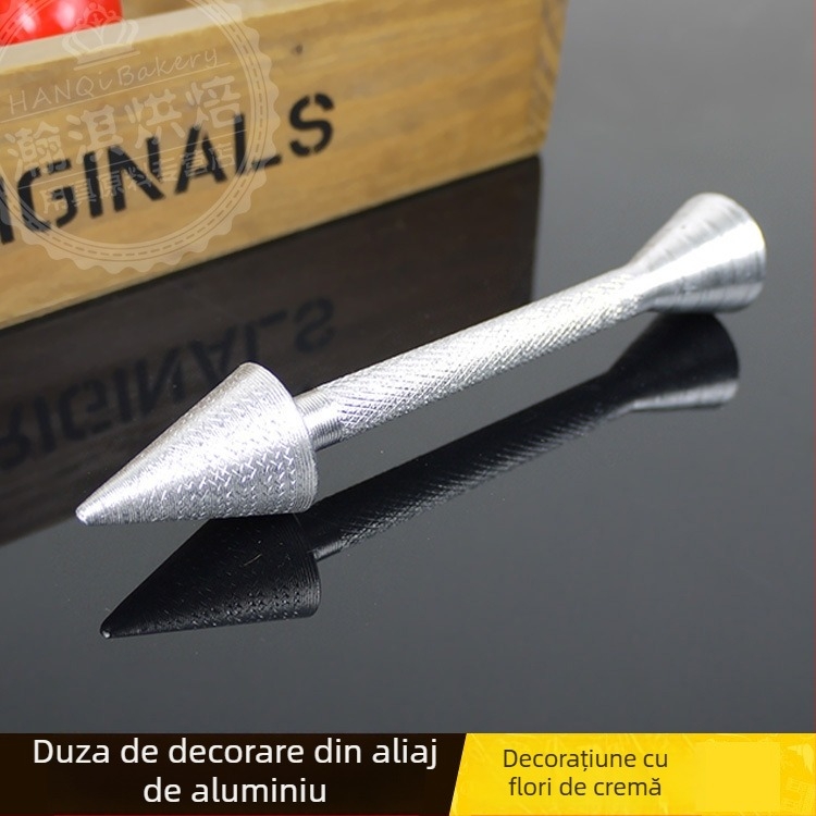 Instrument de decorare din aluminiu pentru prăjituri, tijă de decor pentru trandafiri și suport