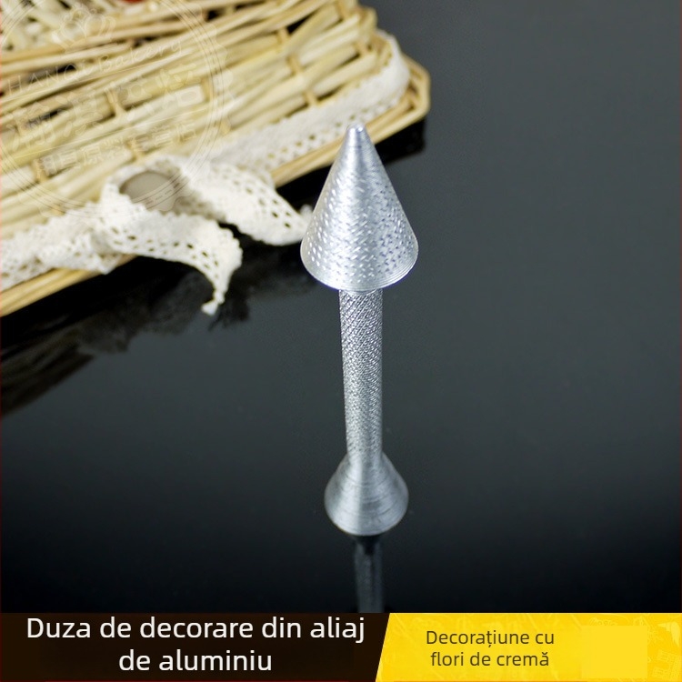 Instrument de decorare din aluminiu pentru prăjituri, tijă de decor pentru trandafiri și suport
