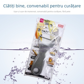 Daiso Descojitor vertical pentru fructe și legume – cuțit de decojit multifuncțional