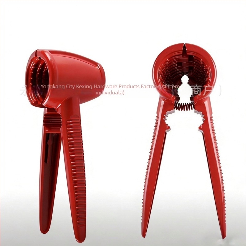 Cracator de pecană și decojitor de coajă, clips de bucătărie din aliaj de aluminiu, unealtă multifuncțională cu două brațe pentru semințe