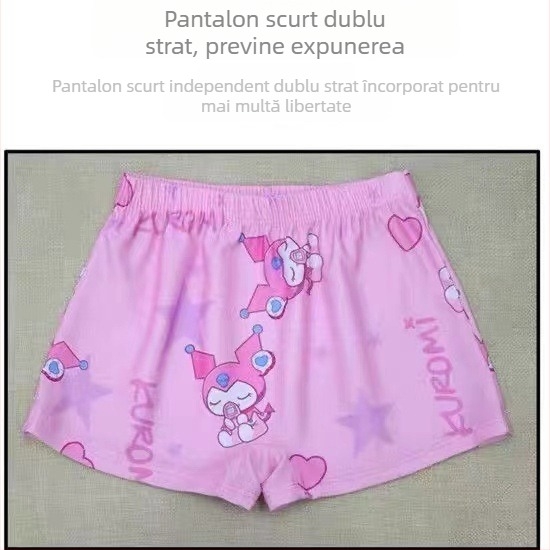 2096-Q3 Coolomi Costum de baie pentru copii, două piese, pentru fetițe, imprimeu desen animat