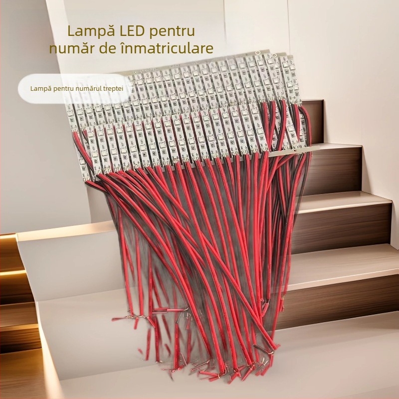 Accesorii pentru iluminarea treptelor de teatru: lumini pentru rânduri și numere, lumini digitale, lumini cu fibră optică, LED-uri