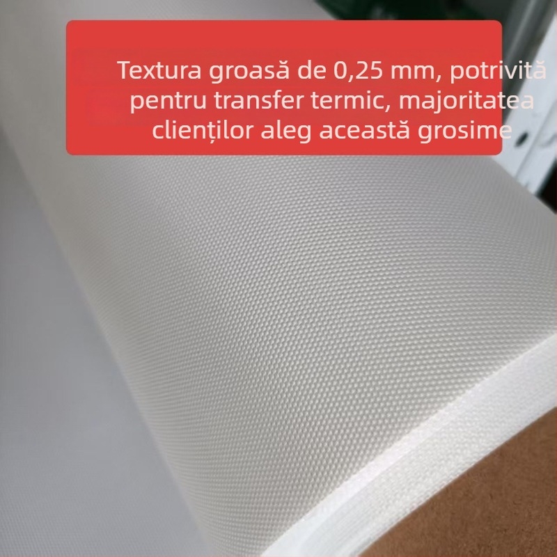 1 m lățime, grosime 0,25 mm, textură grosieră, pânză teflonată rezistentă la temperaturi înalte pentru coacere și călcare (fibră de sticlă)