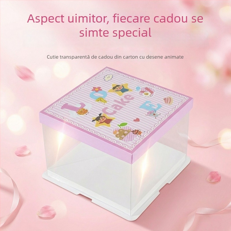 Set cutii cadou pentru gustări de Ziua Copilului — cutii goale pentru tort, ambalaje pentru bomboane