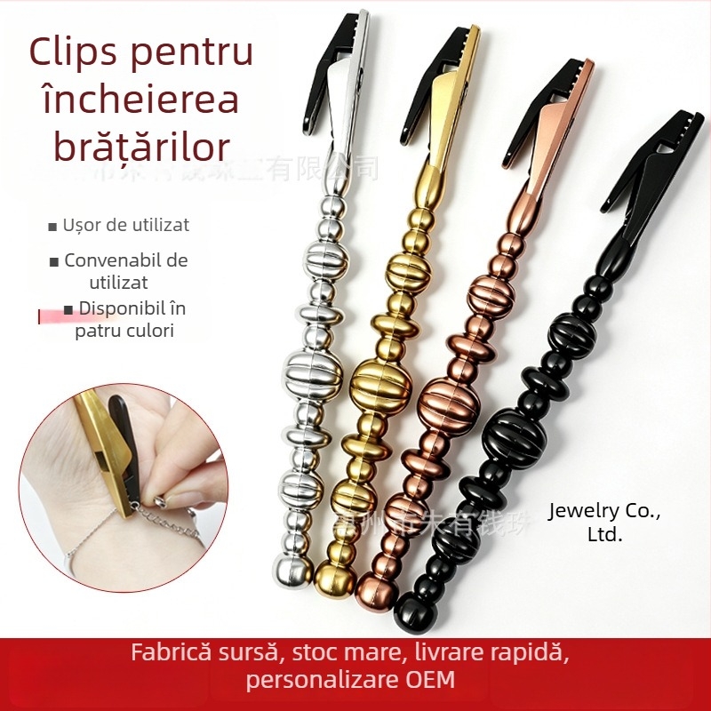 Clema de închidere pentru brățară cu clemă aligator pentru purtare ușoară, unealtă de bijuterii