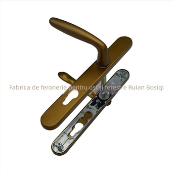 Hardware din aluminiu pentru fațade cortină: încuietoare cu punct unic și mâner plat pentru uși și ferestre