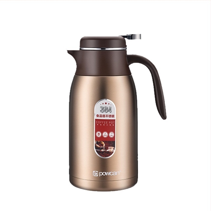 Baokang Termos cu capacitate mare, pereți dublu, din oțel inoxidabil 304, izolat pentru cafea, uz casnic