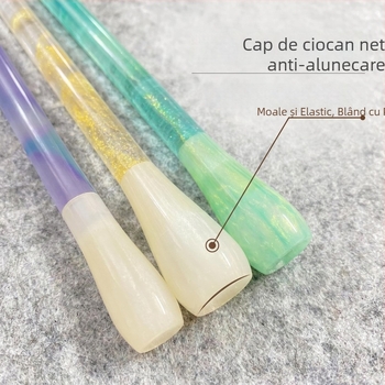 Mărgele acrilice transparente colorate, mâner de pensulă, instrumente de caligrafie și accesorii culturale creative